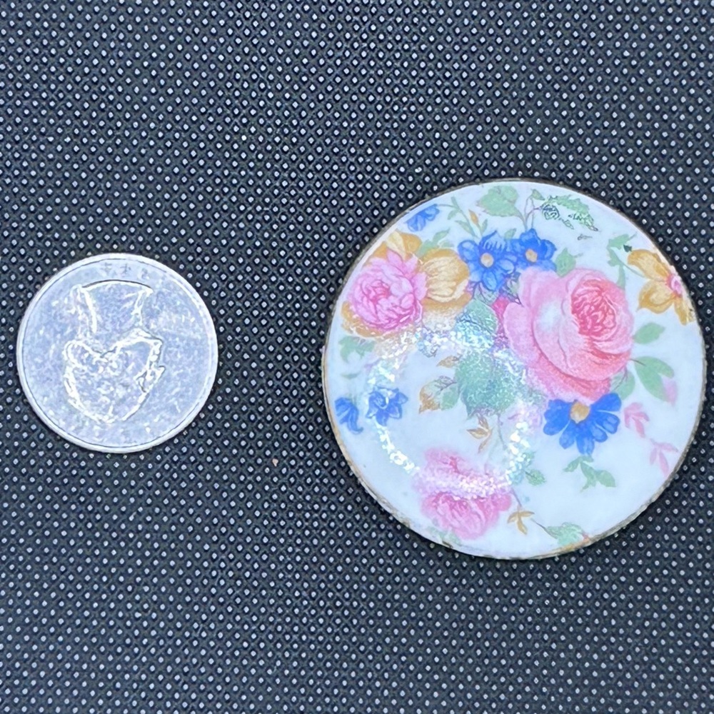 Floral Ceramic Brooch